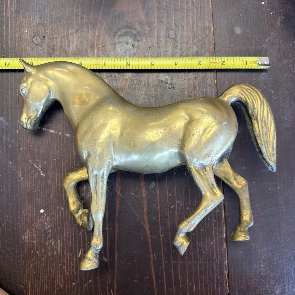 Horse Brass Statue